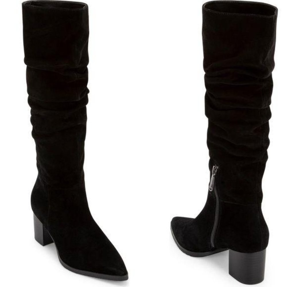 Blondo Tallis Knee High Suede Slouch Boots 8
